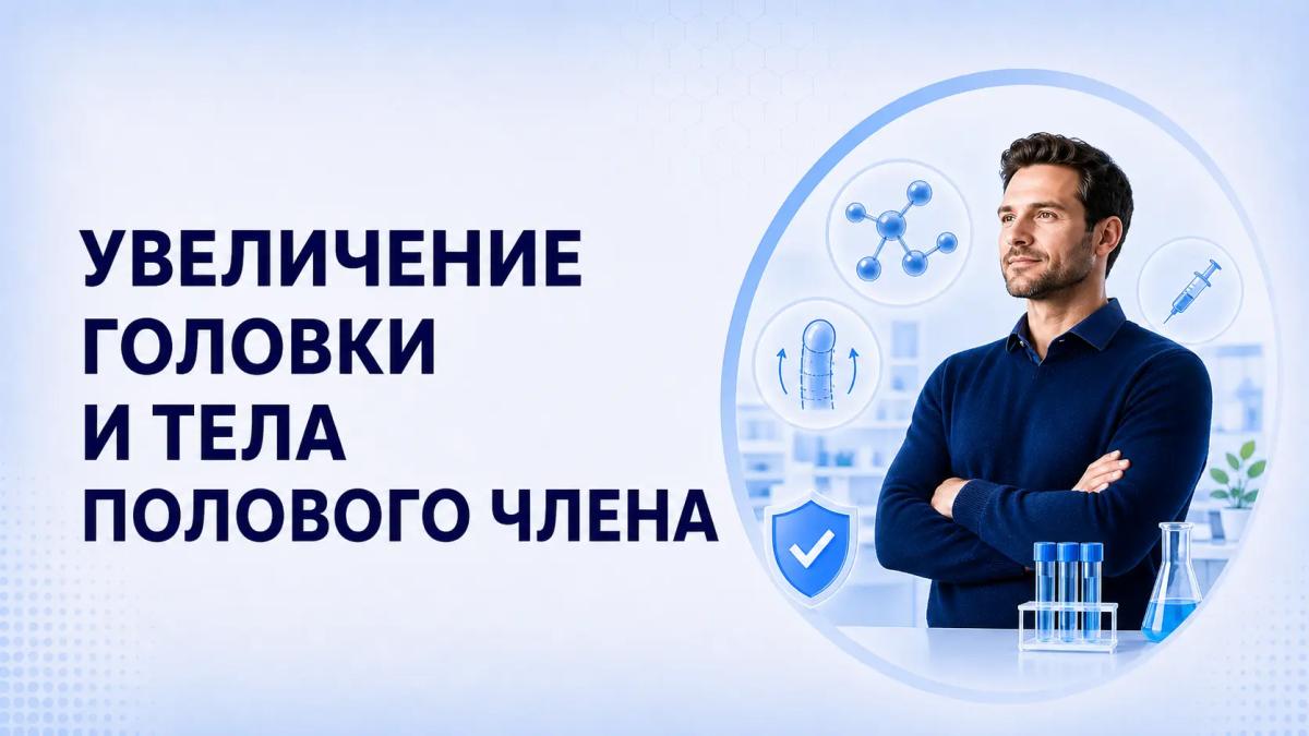 Увеличение головки и тела полового члена